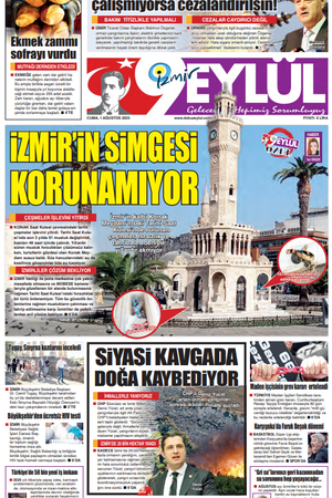 01.08.2025 Gazete 9 Eylül Manşeti