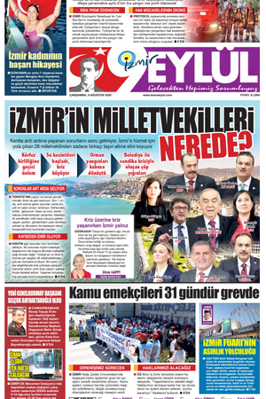 6.08.2025 Gazete 9 Eylül Manşeti