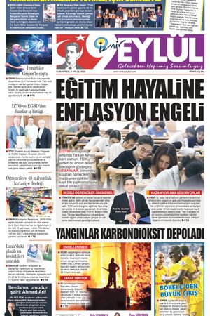 06.09.2025 Gazete 9 Eylül Manşeti