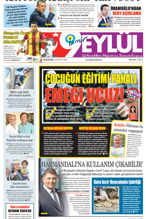 4.09.2025 Gazete 9 Eylül Manşeti