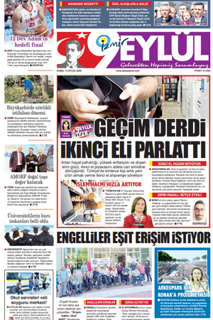 12.09.2025 Gazete 9 Eylül Manşeti