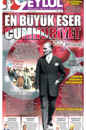 29.10.2025 Gazete 9 Eylül Manşeti