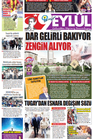 3.10.2025 Gazete 9 Eylül Manşeti