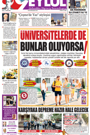 7.10.2025 Gazete 9 Eylül Manşeti
