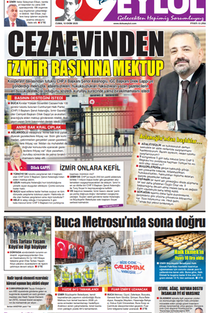 10.10.2025 Gazete 9 Eylül Manşeti