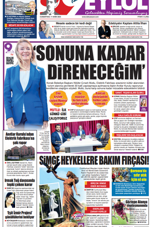 11.10.2025 Gazete 9 Eylül Manşeti