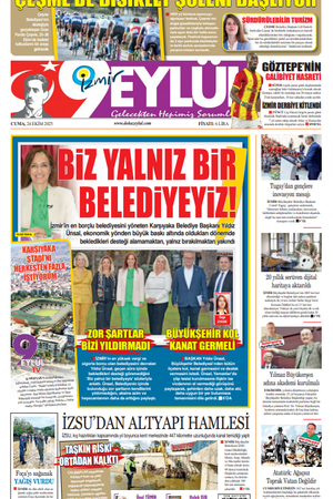24.10.2025 Gazete 9 Eylül Manşeti