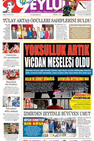 28.10.2025 Gazete 9 Eylül Manşeti