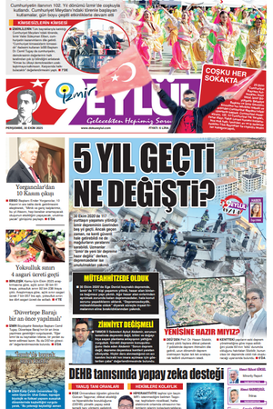 30.10.2025 Gazete 9 Eylül Manşeti