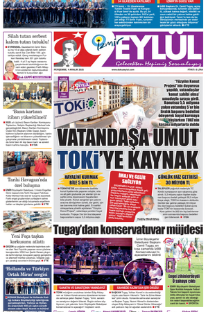 4.12.2025 Gazete 9 Eylül Manşeti