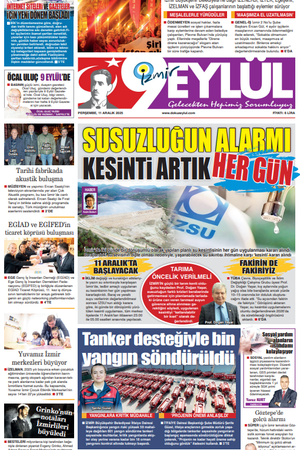 11.12.2025 Gazete 9 Eylül Manşeti