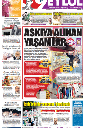 19.12.2025 Gazete 9 Eylül Manşeti