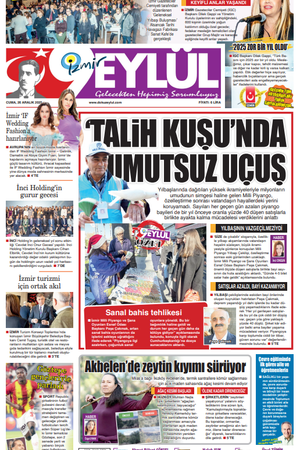 26.12.2025 Gazete 9 Eylül Manşeti