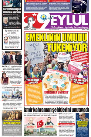 5.01.2026 Gazete 9 Eylül Manşeti