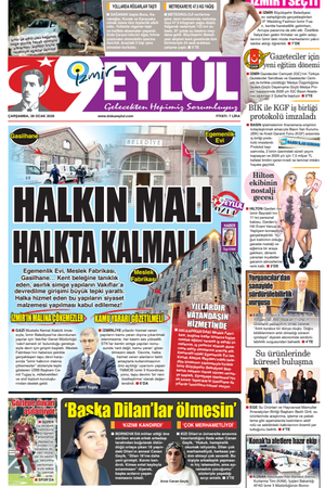 28.01.2026 Gazete 9 Eylül Manşeti
