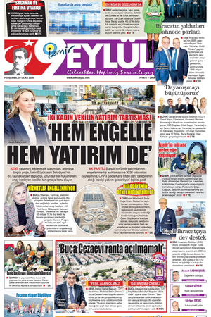 29.01.2026 Gazete 9 Eylül Manşeti
