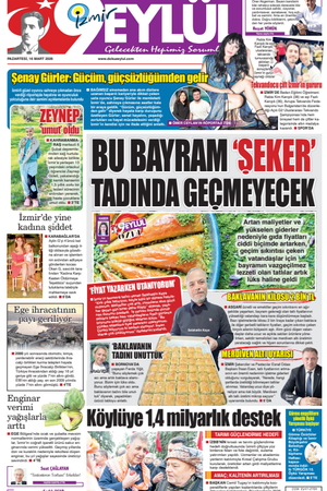 16.03.2026 Gazete 9 Eylül Manşeti