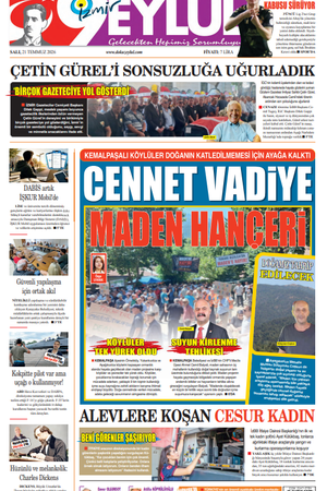 21.07.2026 Gazete 9 Eylül Manşeti